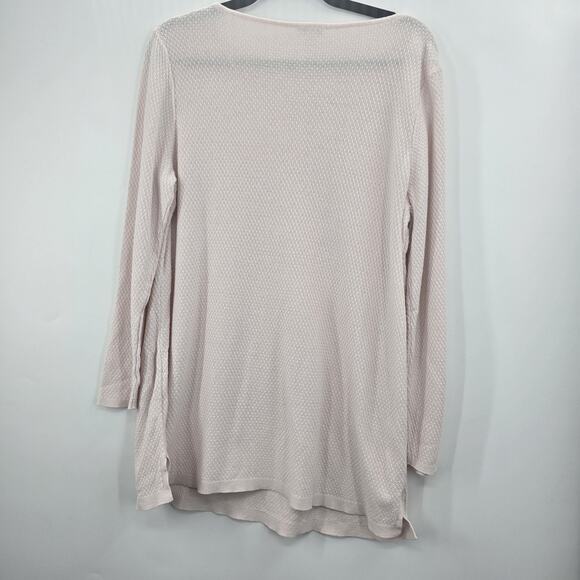 J Jill Sweater Women's Large Petite Pink Knit Tunic - Picture 5 of 8